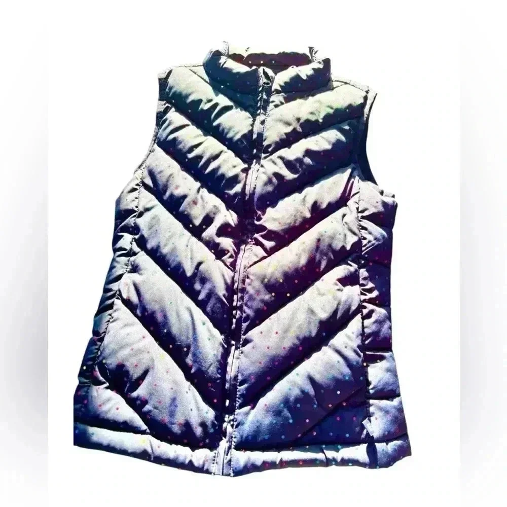 Gap Kids M (8-9yo) Cold Control Water Resistant blue puffer vest.